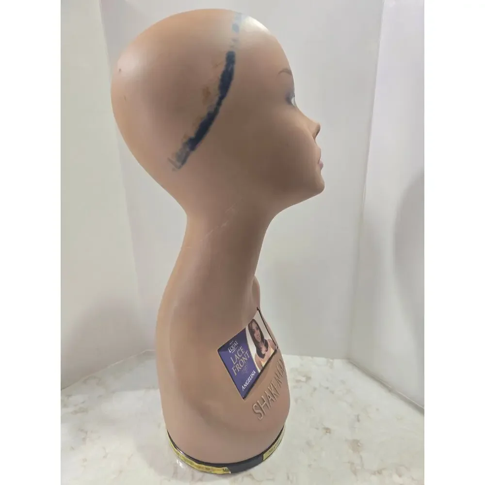 Mannequin Head &Shoulders Shake-N-Go  Life Like Swivel Base Wig Hat 18